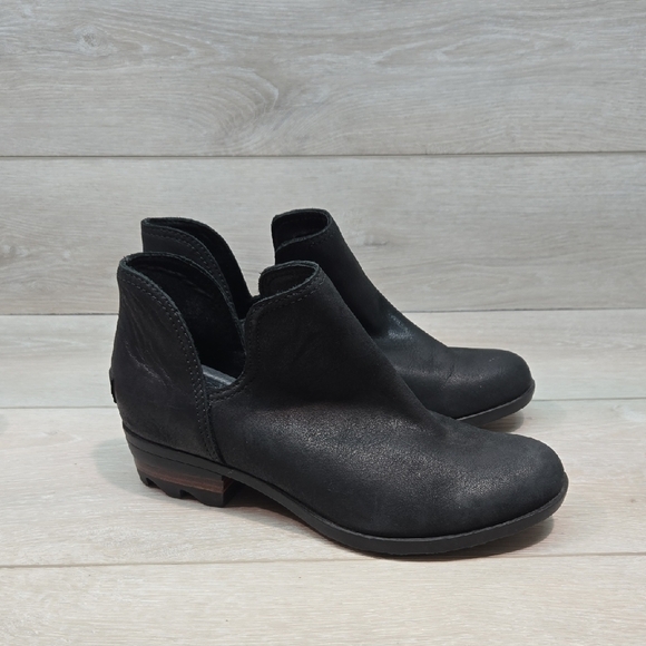 Sorwl Women's Ankle Cut Out Side Boots Shoes Chuncky Platform Sz 7 - Picture 1 of 10